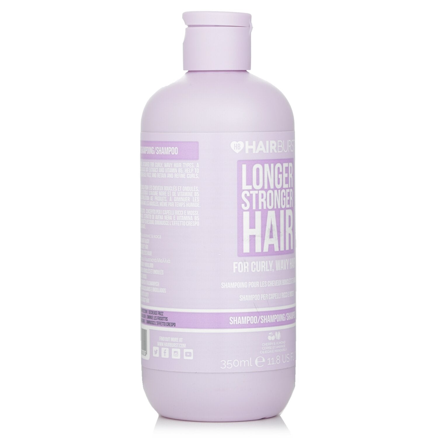 Hairburst Cherry & Almond Shampoo for Curly Wavy Hair  350ml/11.8oz