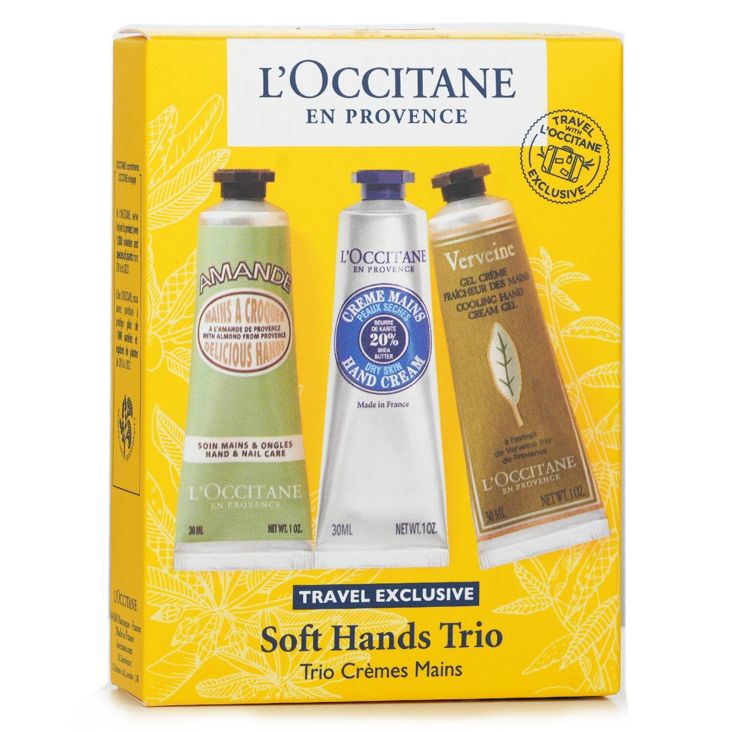 L'Occitane Travel Exclusive Soft Hands Trio Cream Set  3x30ml/1oz