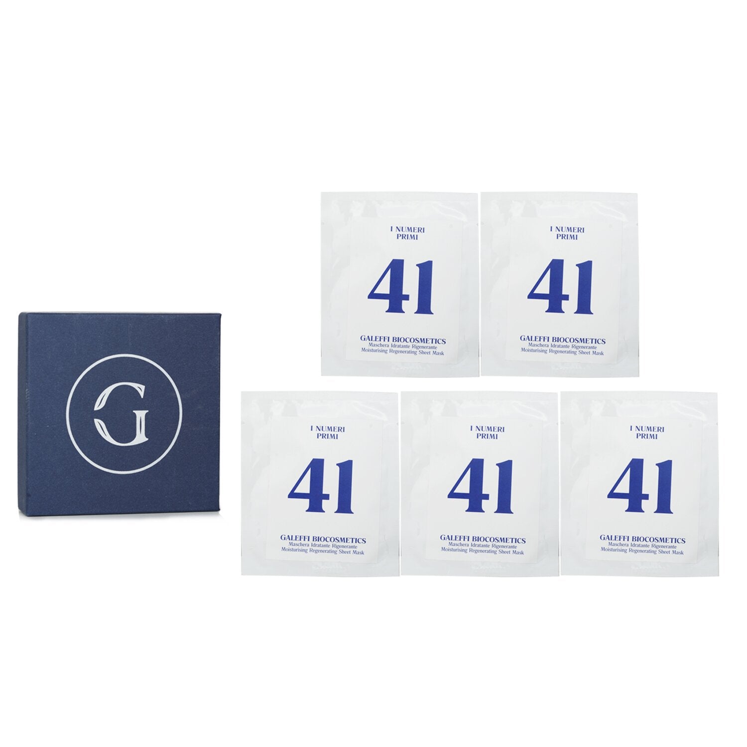 I Numeri Primi N.41 Moisturising Regenerating Sheet Mask  5x10ml/0.33oz