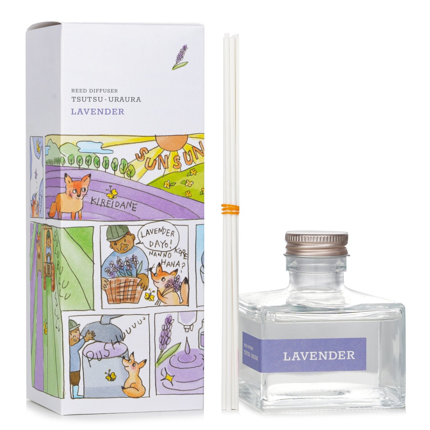 Daily Aroma Japan Tsutsu Uraura Deodorant Reed Diffuser - Lavender  120ml