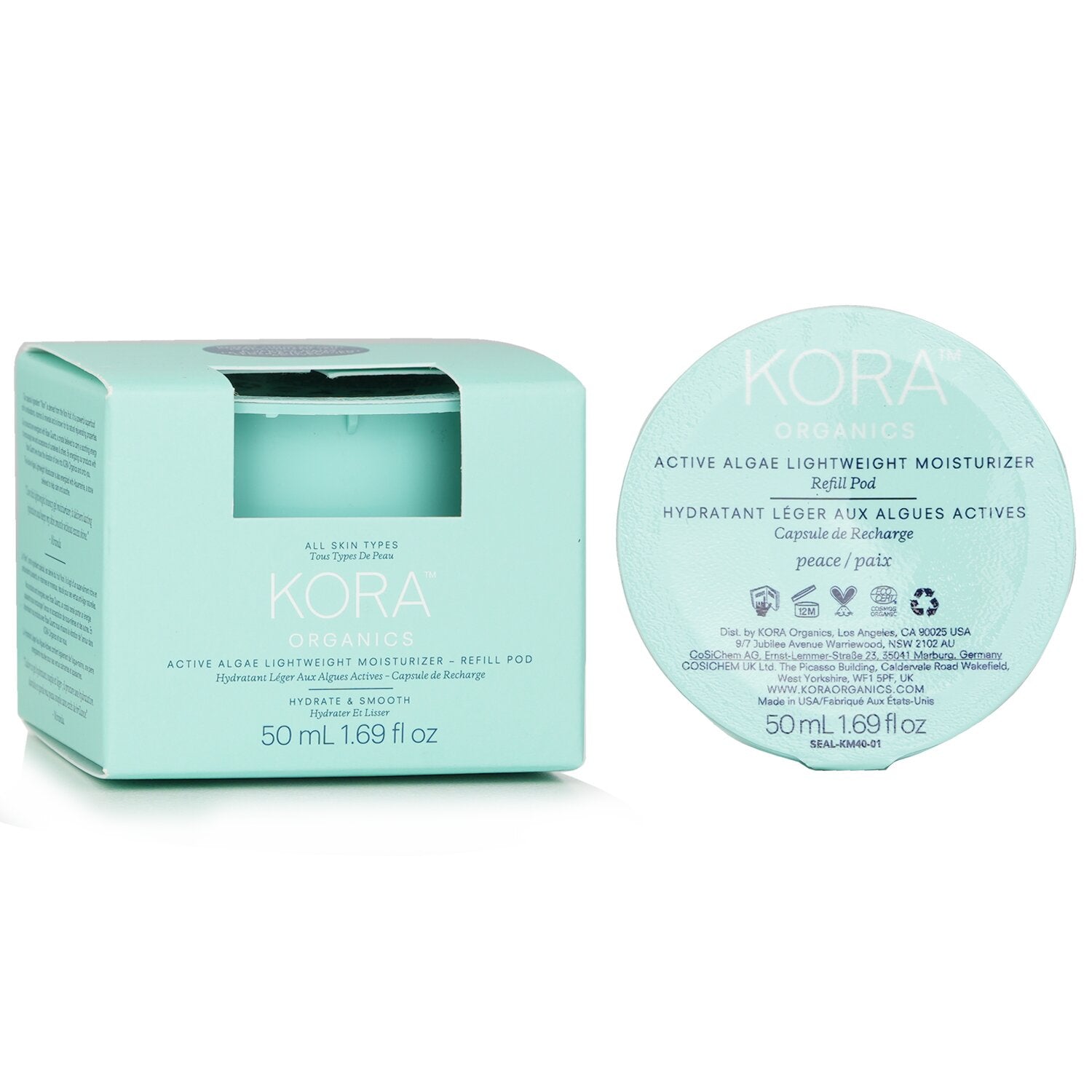 Kora Organics Active Algae Lightweight Moisturizer Refill  50ml/1.69oz