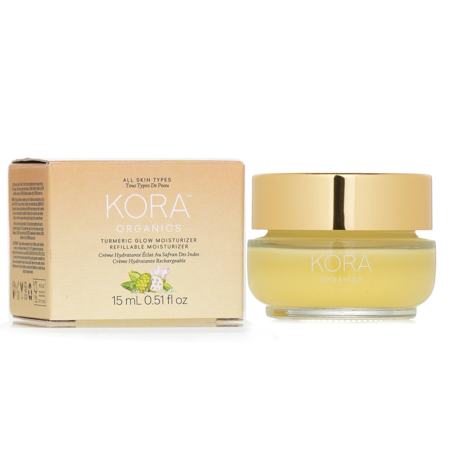 Kora Organics Turmeric Glow Moisturizer (Miniature)  15ml/0.51oz