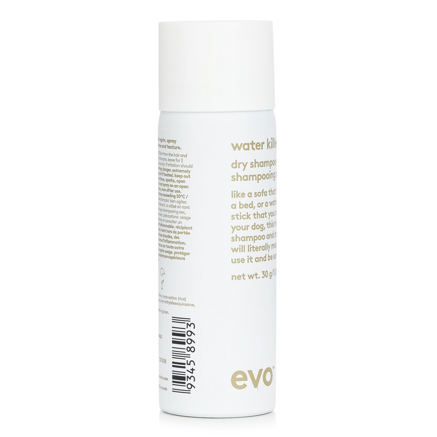 Evo (Aerosol) Water Killer Dry Shampoo Spray  50ml/1.06oz/30g