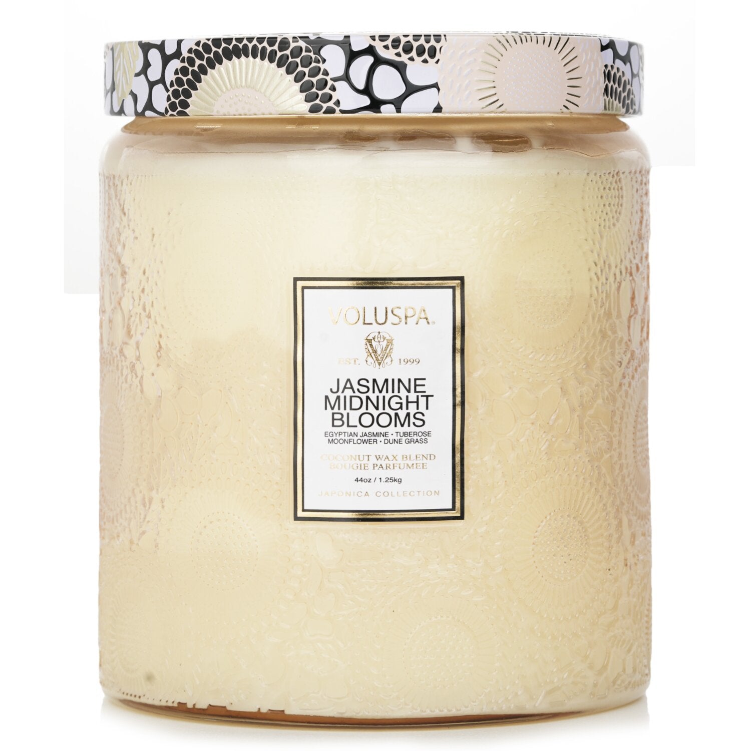 Voluspa Luxe Jar Candle - Jasmine Midnight Blooms  44oz/1.25kg