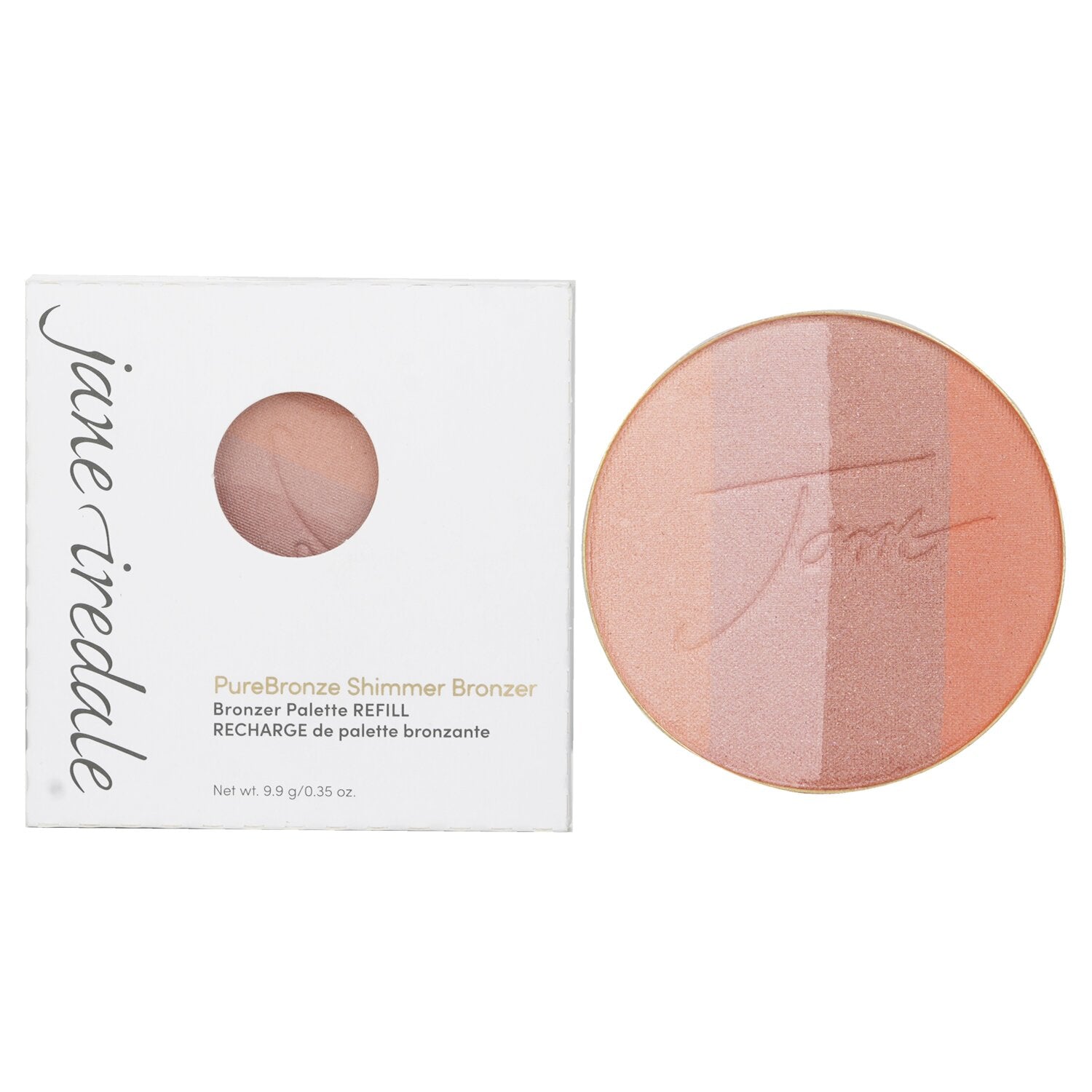 Jane Iredale PureBronze Shimmer Bronzer Palette Refill - # Peaches & Cream  9.9g/0.35oz