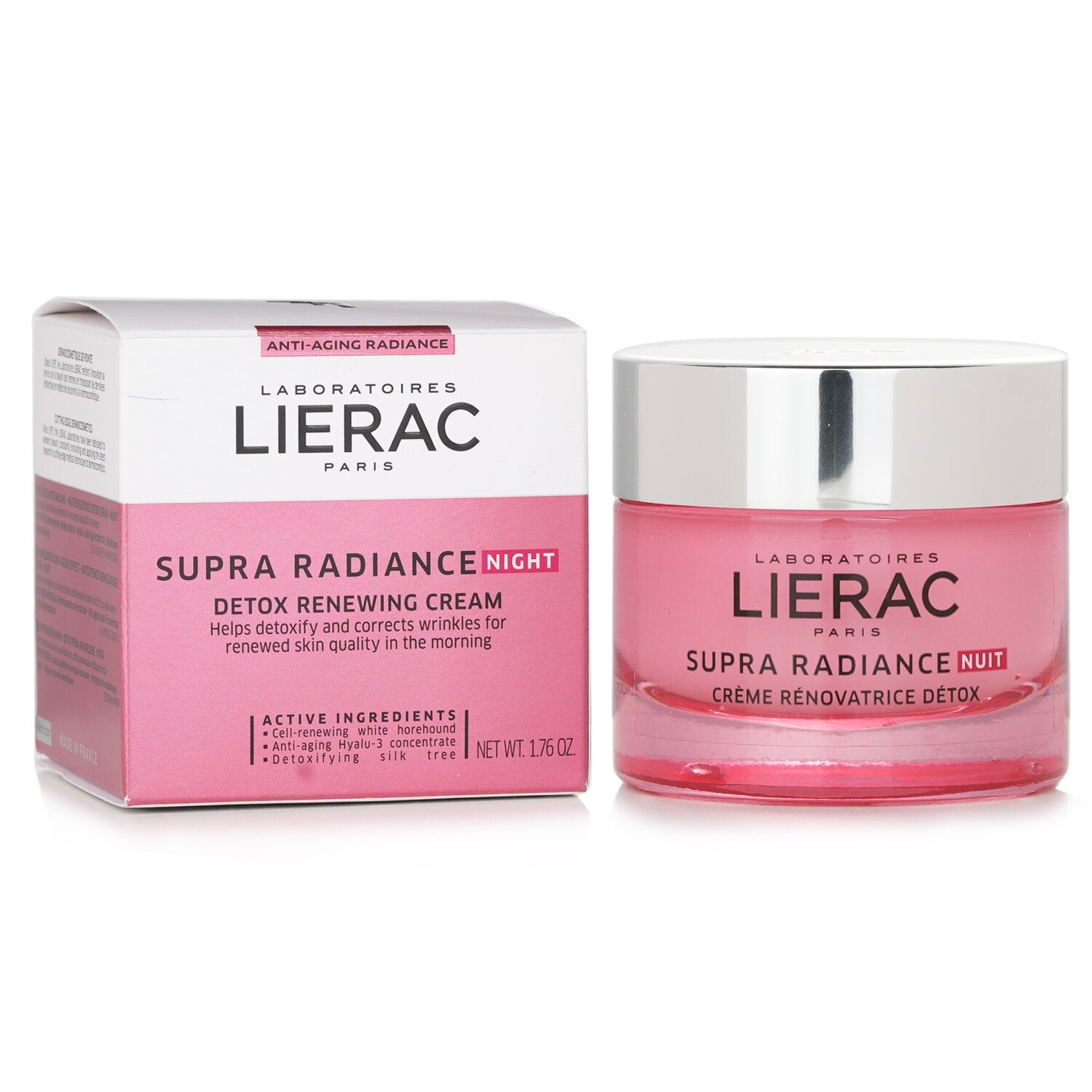 Lierac Supra Radiance Night Detox Renewing Cream  50ml/1.76oz