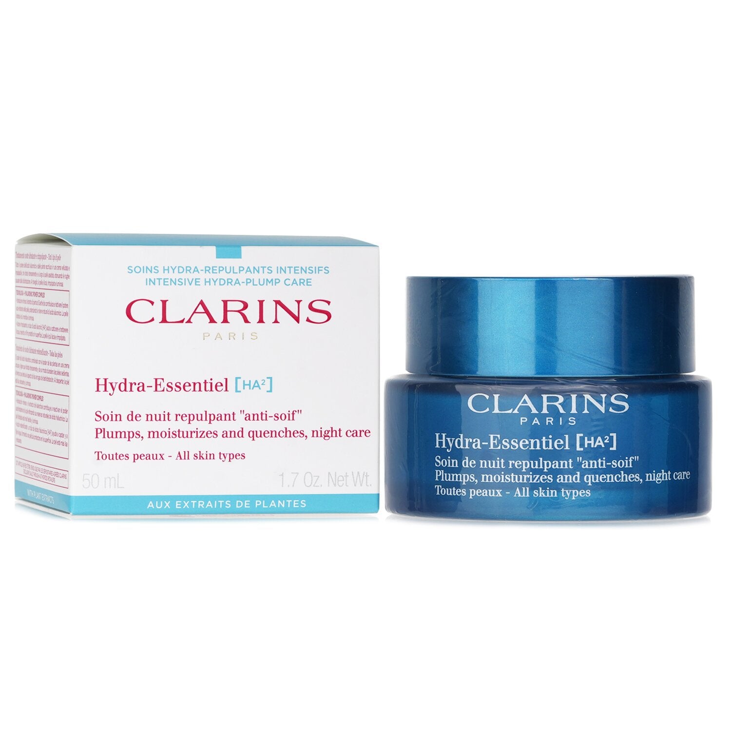 Clarins Hydra-Essentiel [HA?] Plumps, Moisturizes And Quenches Night Cream (For All Skin)  50ml/1.7oz