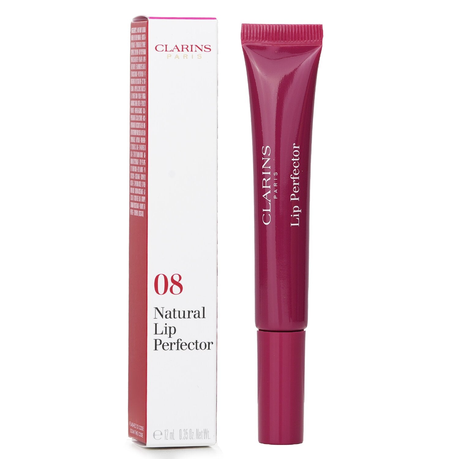 Clarins Natural Lip Perfector - # 08 Plum Shimmer  12ml/0.35oz