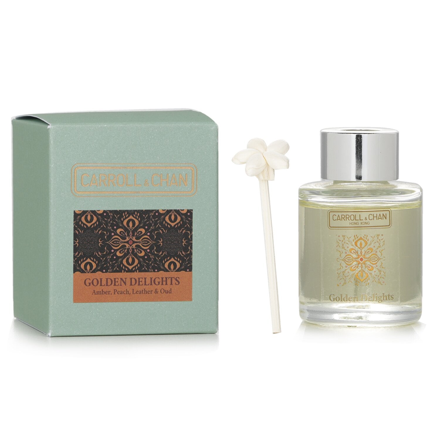 Carroll & Chan Mini Diffuser - # Golden Delights (Amber, Peach, Leather & Oud)  20ml