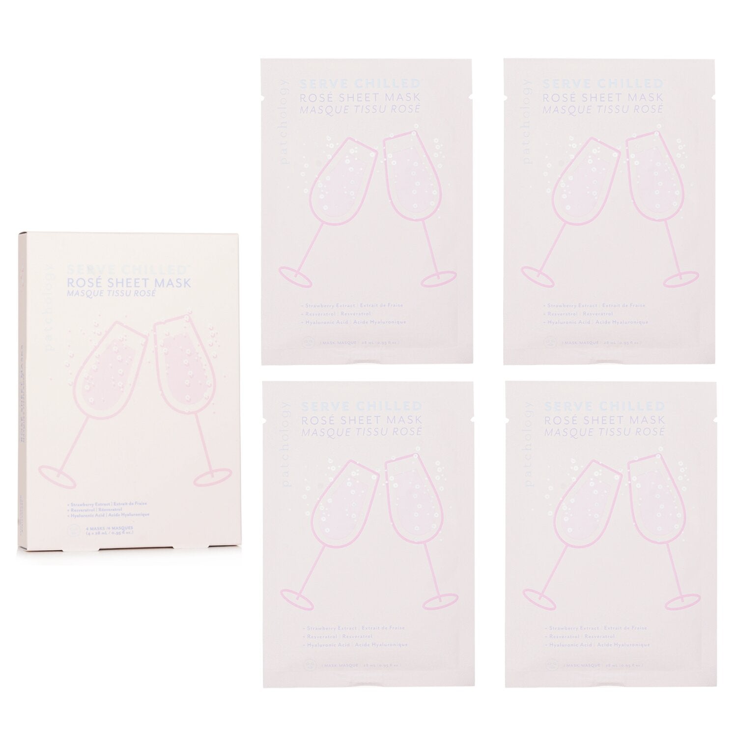 Patchology Serve Chilled Ros? Sheet Mask  4 masks