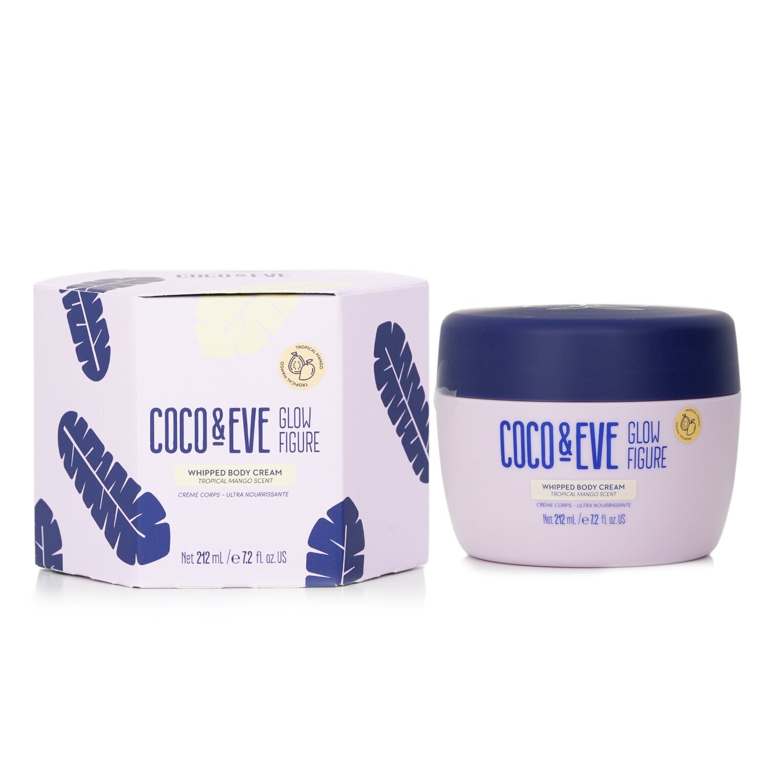 Coco & Eve Glow Figure Whipped Body Cream - # Tropical Mango Scent  212ml/7.2oz