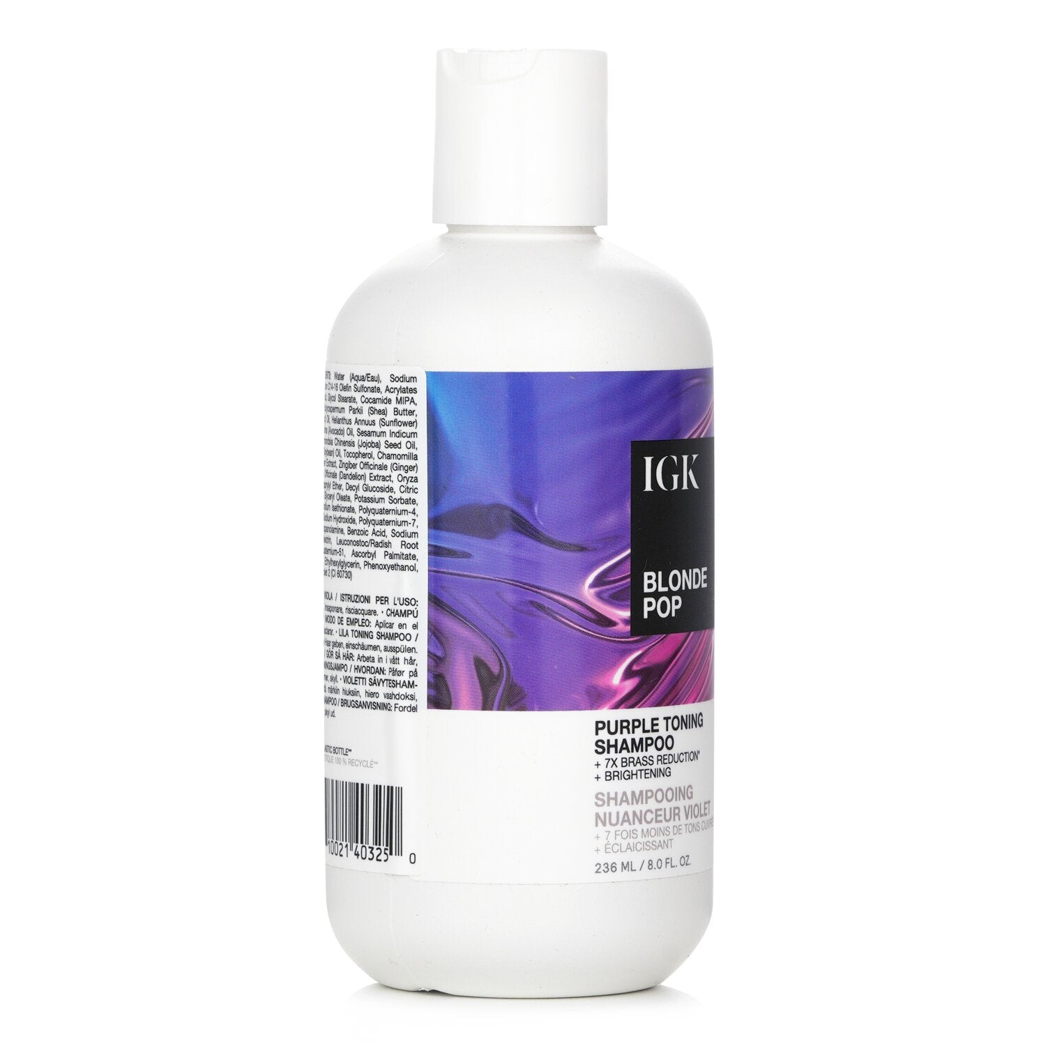 IGK Blonde Pop Purple Toning Shampoo  236ml/8oz