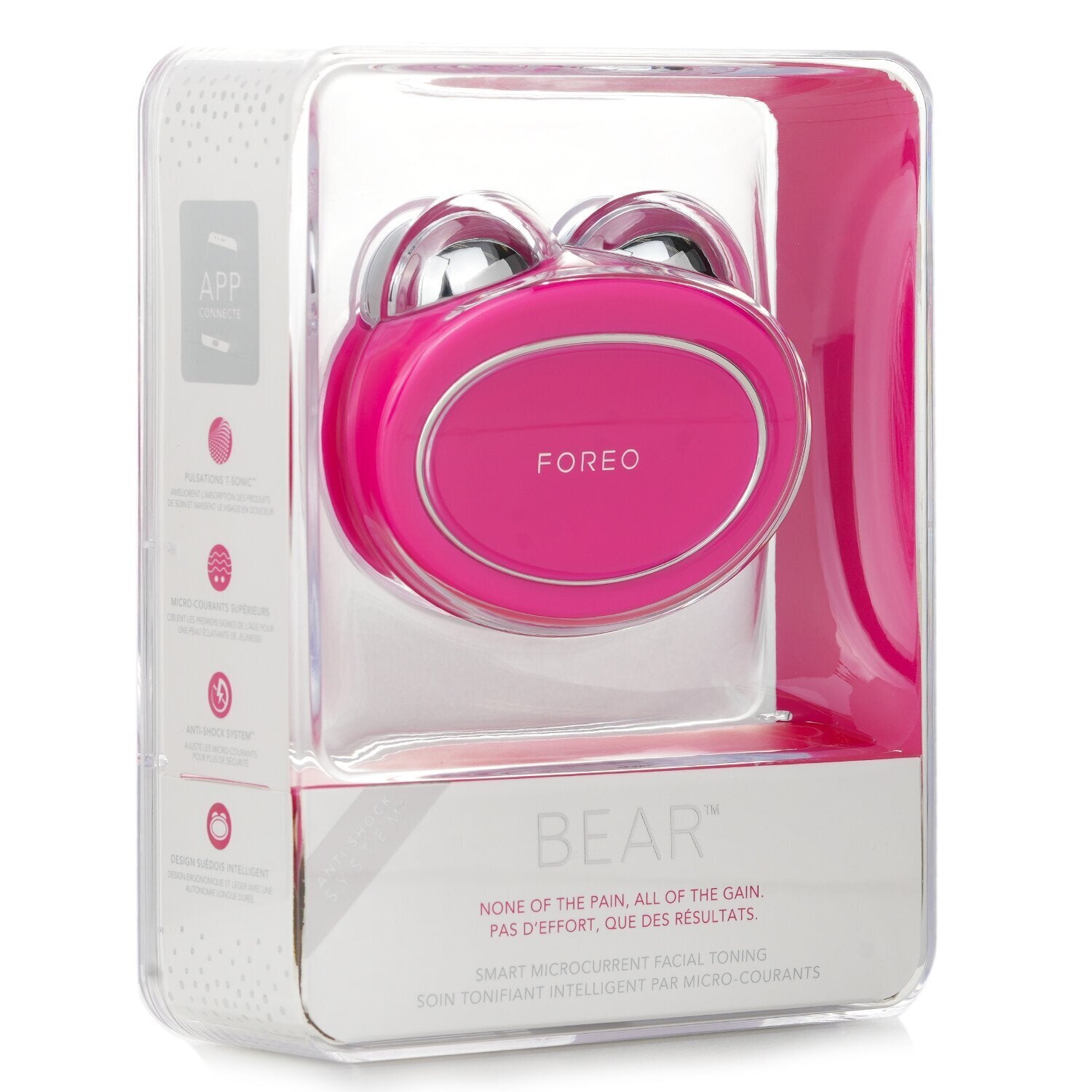 FOREO Bear Microcurrent Facial Toning Device - # Fuchsia  1pcs