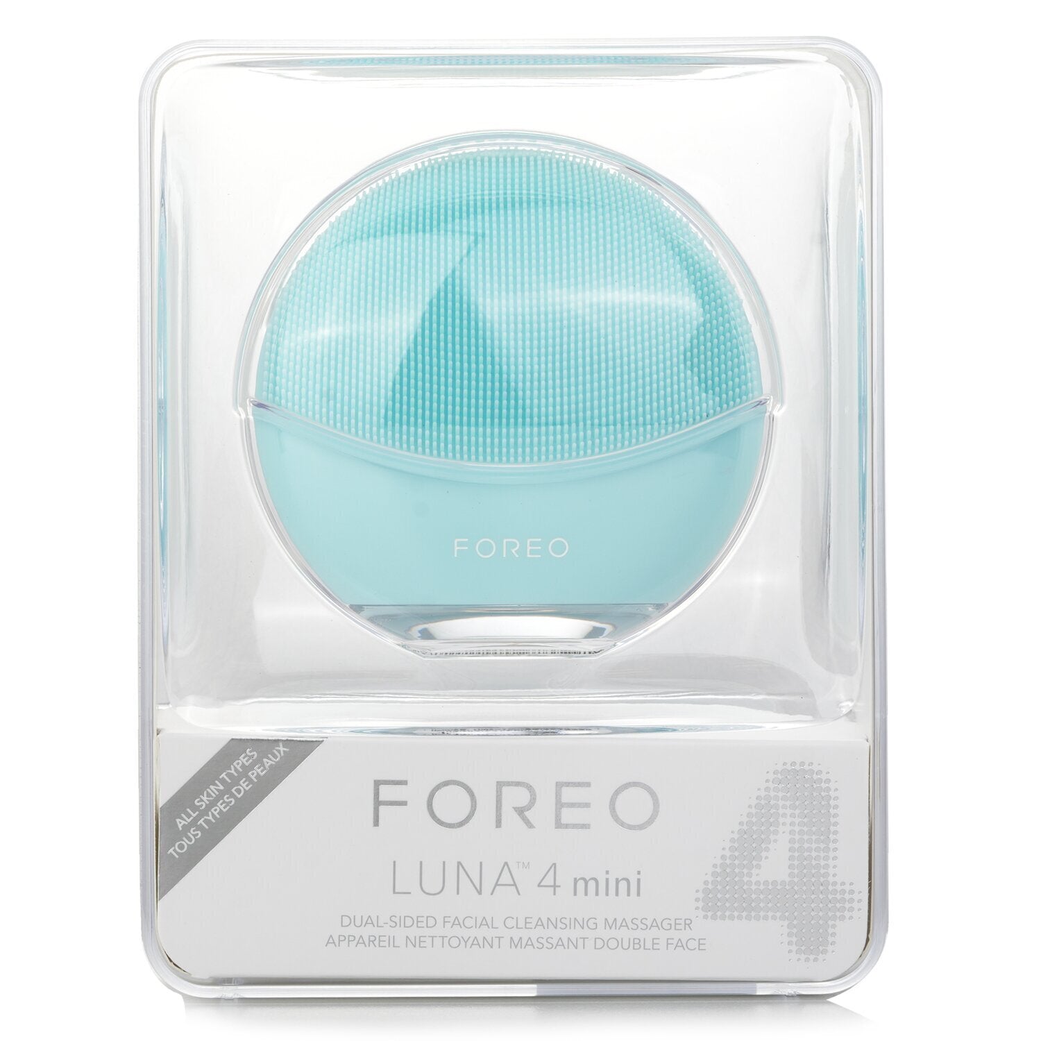 FOREO Luna 4 Mini Dual-Sided Facial Cleansing Massager - # Arctic Blue  1pcs