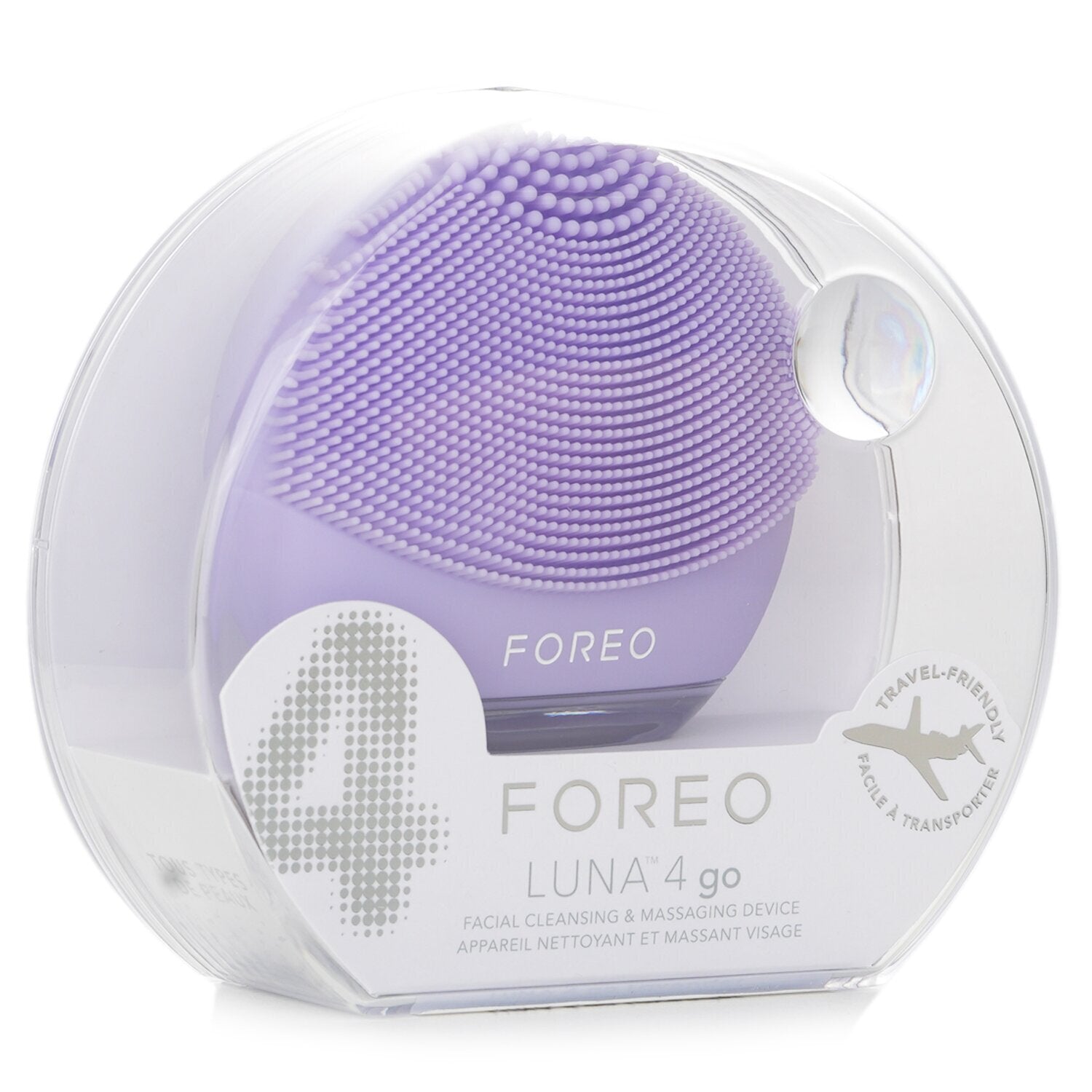 FOREO Luna 4 Go Facial Cleansing & Massaging Device - # Lavender  1pcs