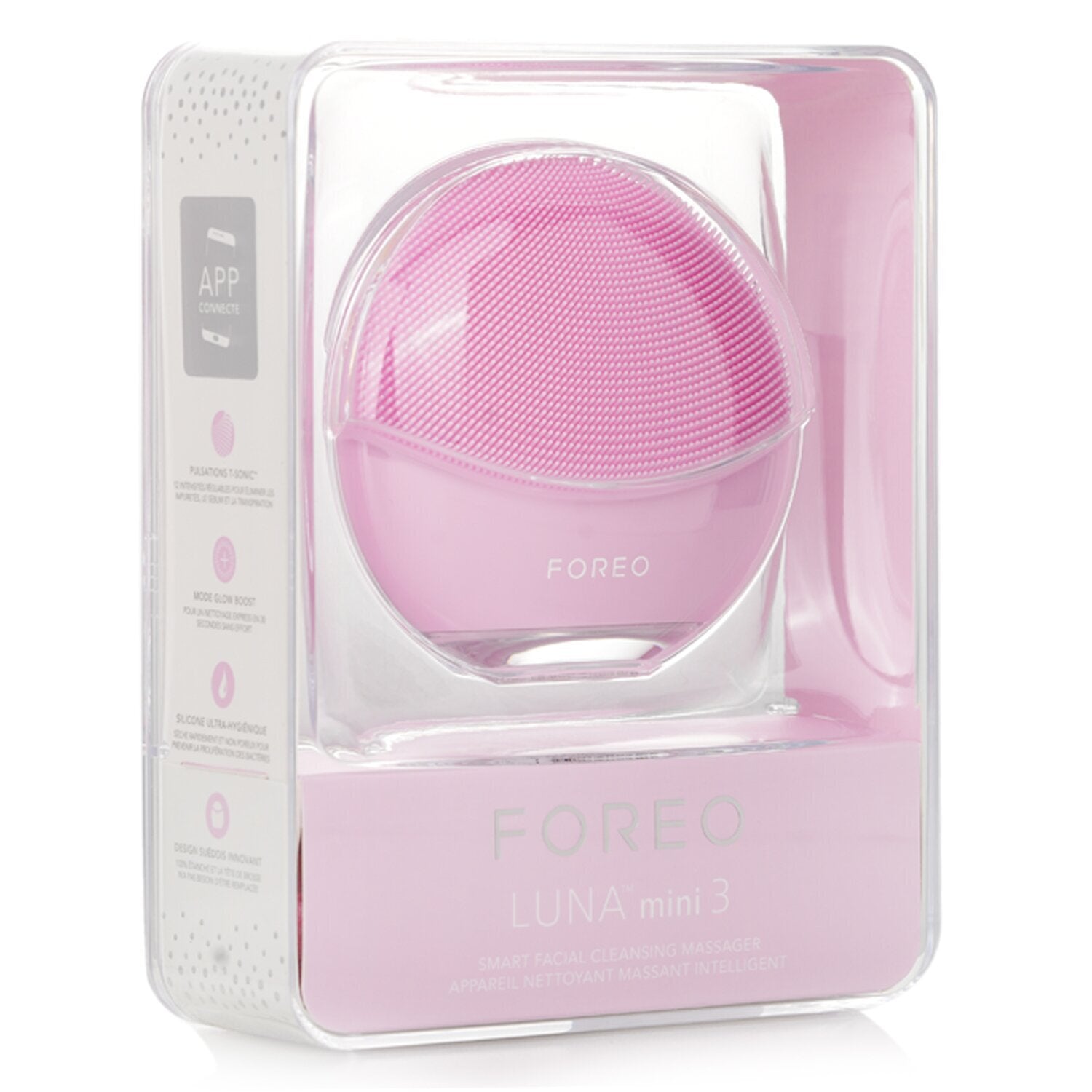 FOREO Luna Mini 3 Smart Facial Cleansing Massager - # Pearl Pink  1pcs