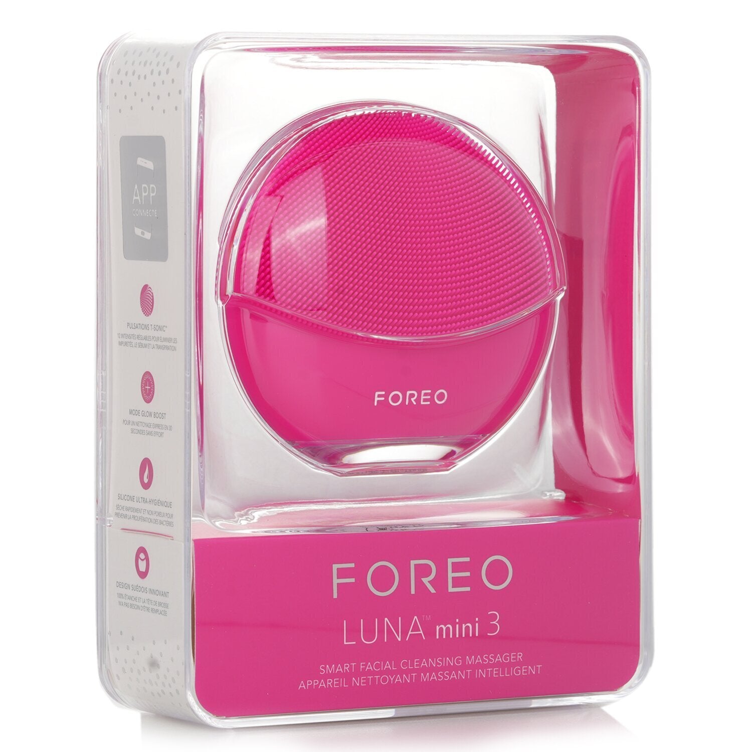 FOREO Luna Mini 3 Smart Facial Cleansing Massager - # Fuchsia  1pcs