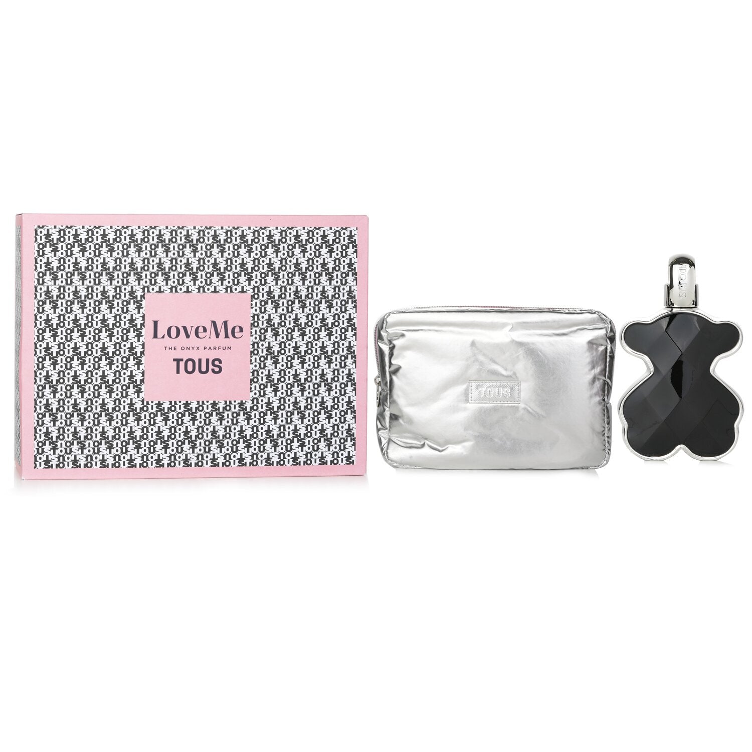 Tous Love Me The Onyx Parfum Coffert :  Eau De Perfum 90ml + Bag  2pcs