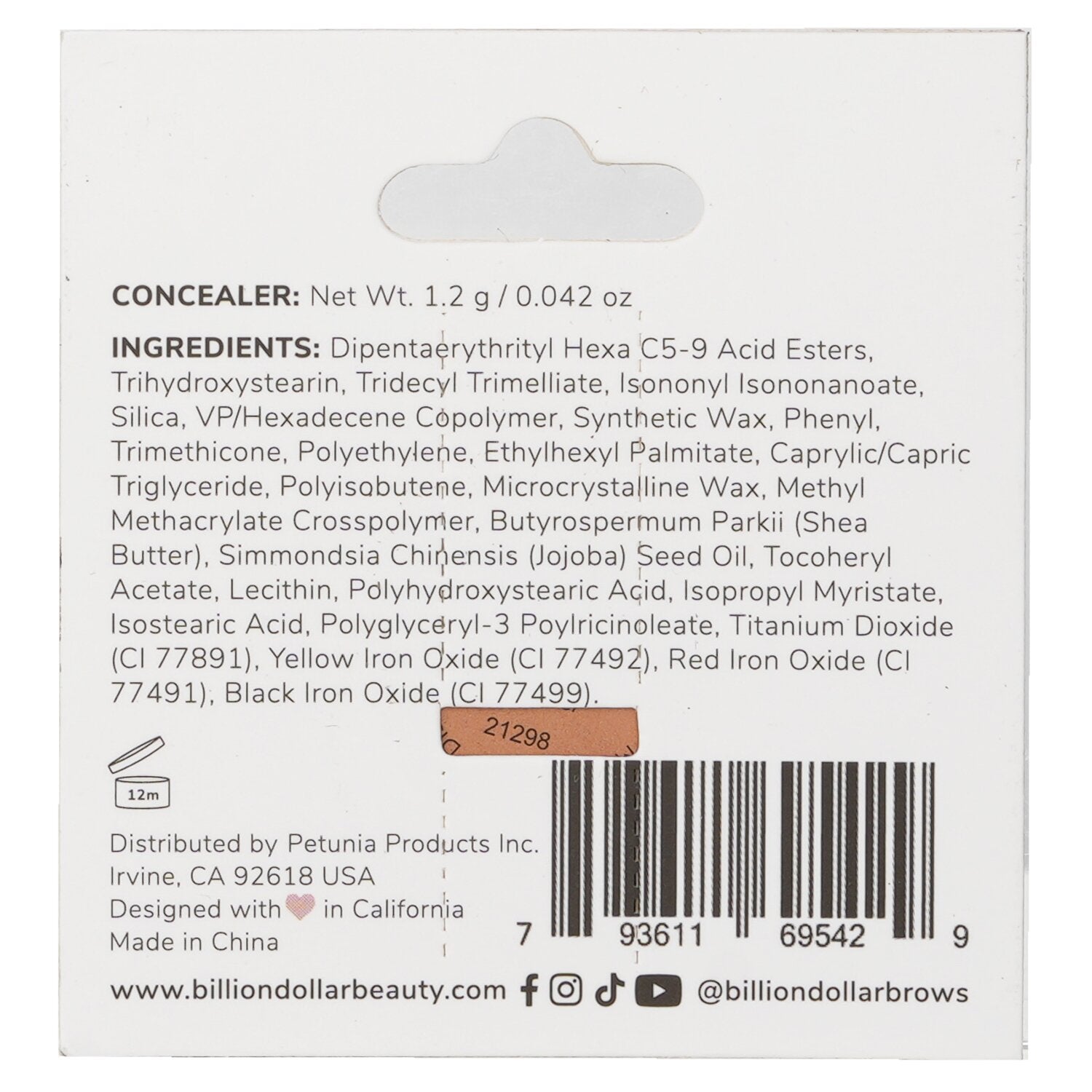 Billion Dollar Brows Concealer - # Rich  1.2g/0.042oz