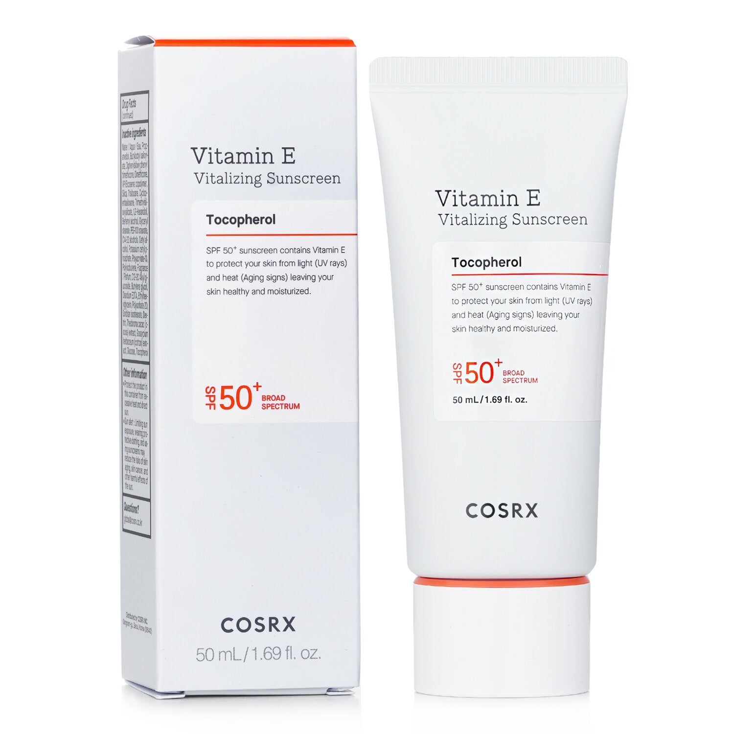 COSRX Vitamin E Vitalizing Sunscreen SPF 50+  50ml/1.69oz