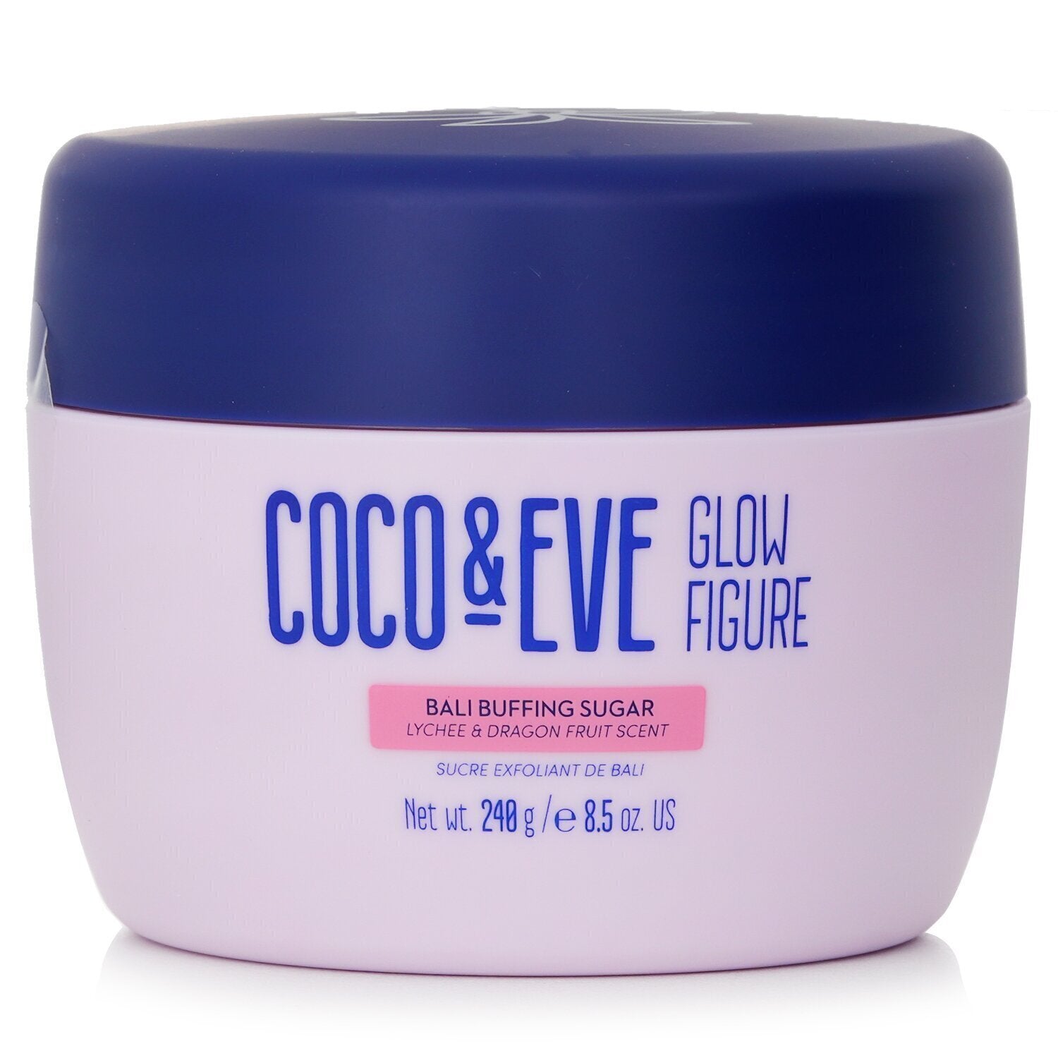 Coco & Eve Glow Figure Bali Buffing Sugar - # Lychee & Dragon Fruit Scent  240g/8.47oz