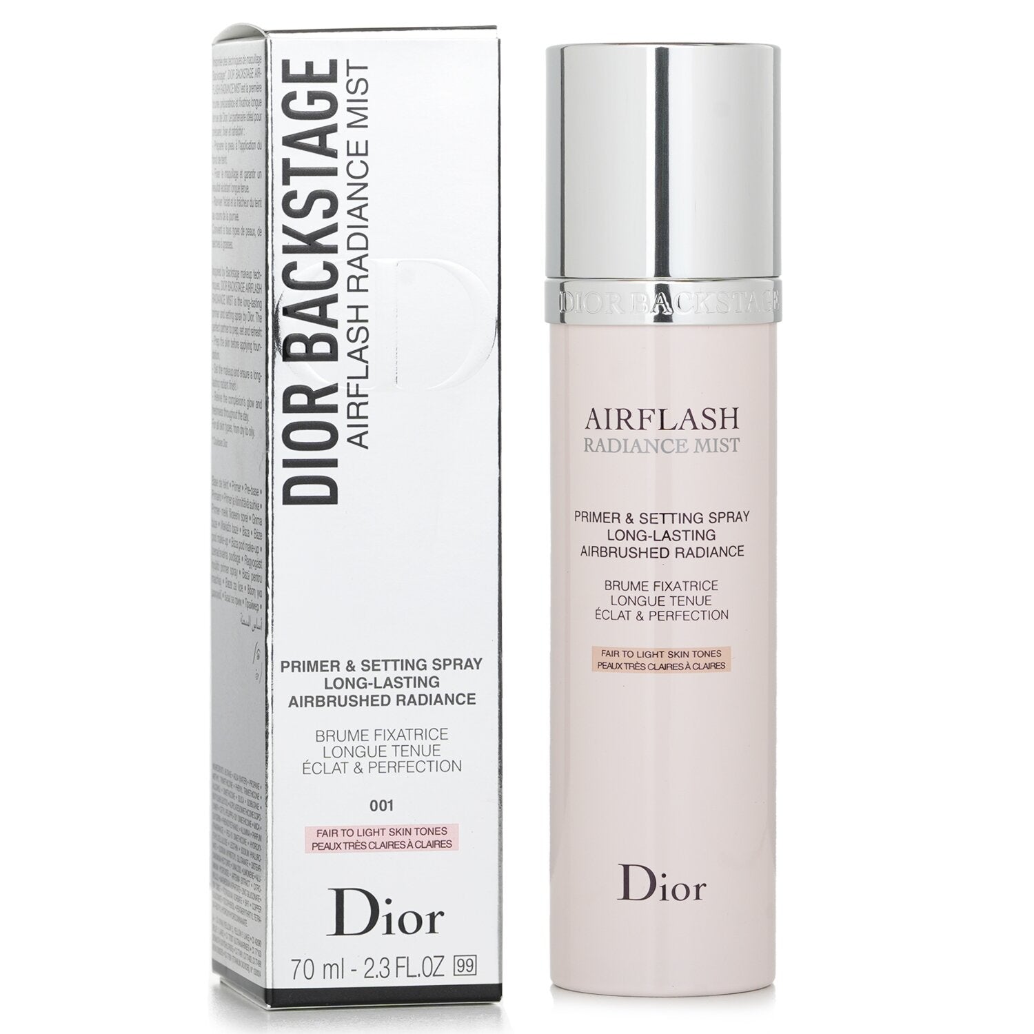 Christian Dior Backstage Airflash Radiance Mist Primer & Setting Spray #001 Fair to Light Skin Tones  70ml/2.3oz