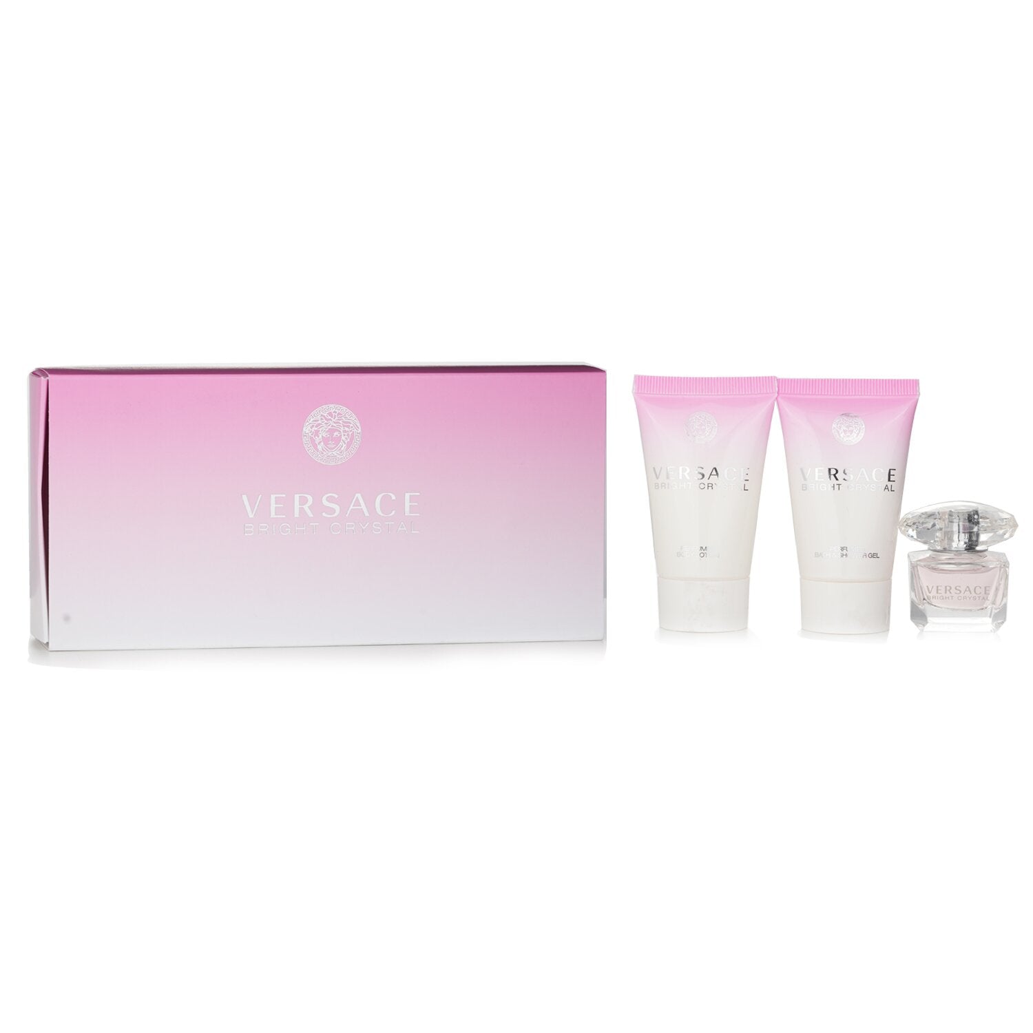 Versace Bright Crystal Coffret (Miniature):  3pcs