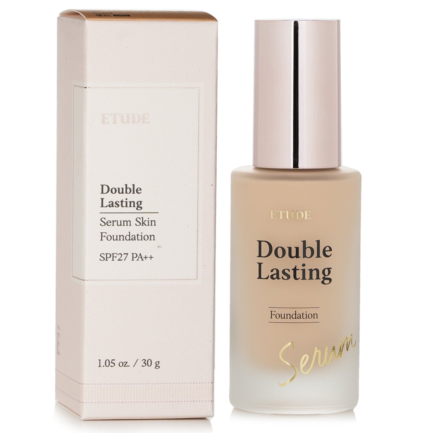 Etude House Double Lasting Serum Skin Foundation SPF 27 - # 23N1 Sand  30g/1.05oz