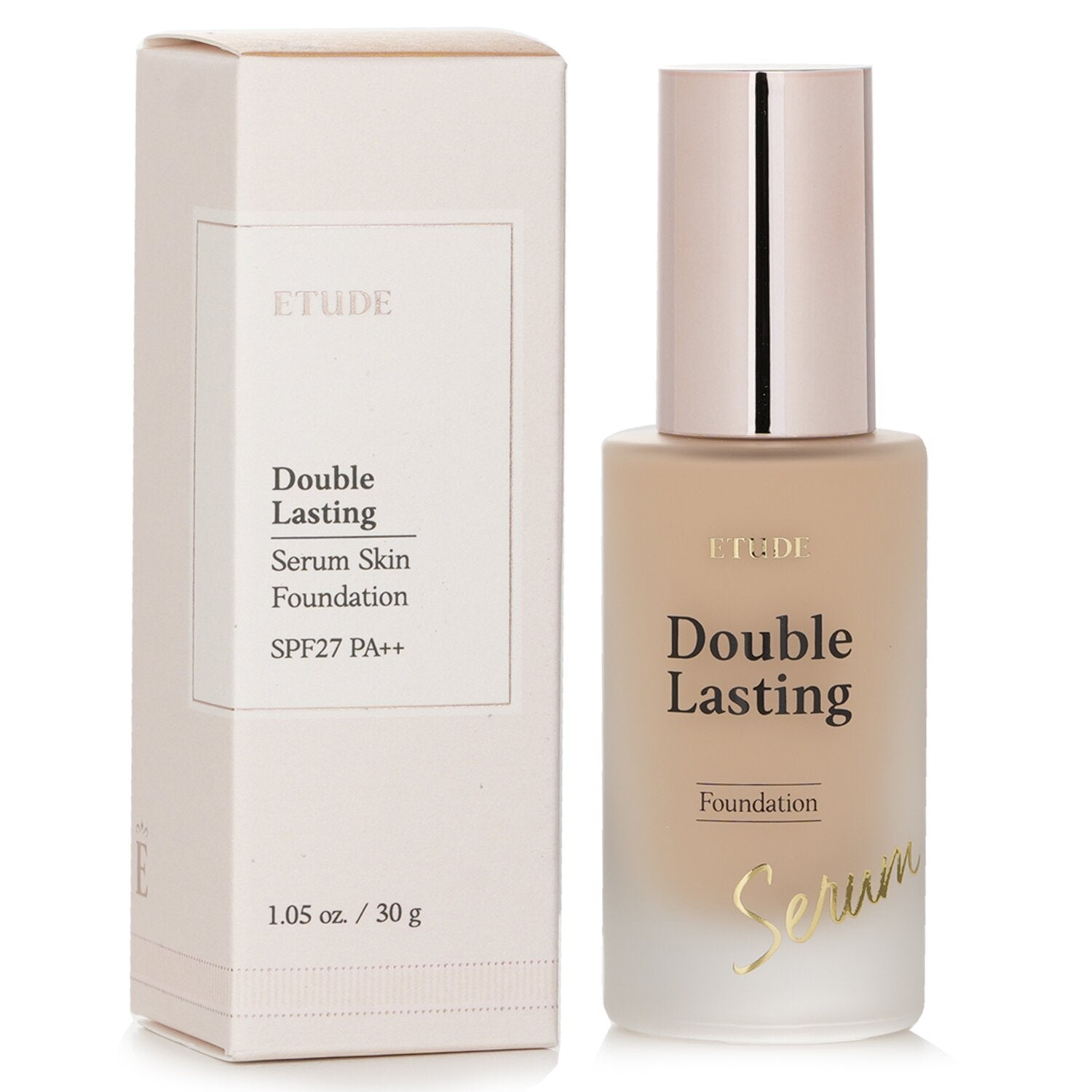 Etude House Double Lasting Serum Skin Foundation SPF 27 - # 25N1 Tan  30g/1.05oz