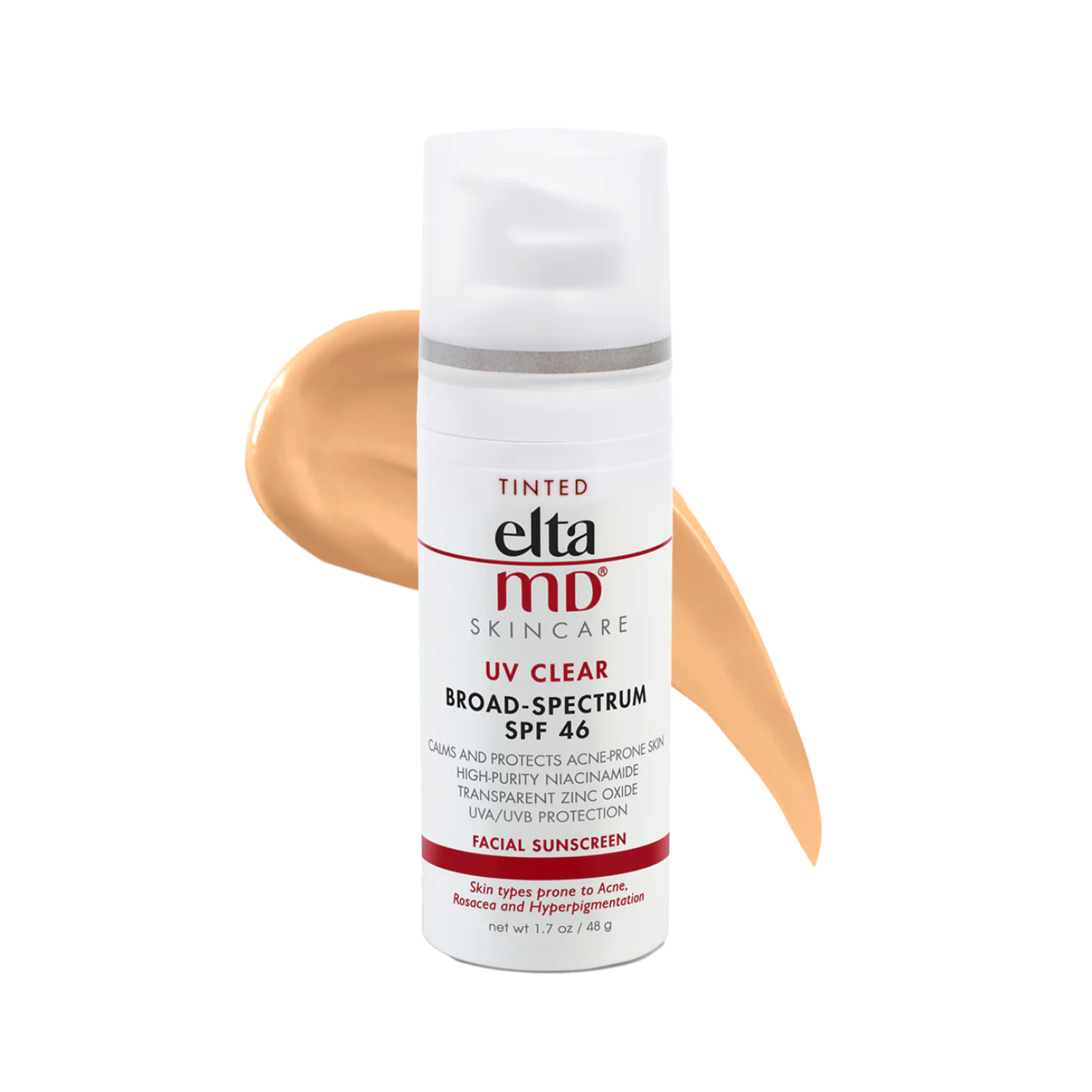 EltaMD UV Clear Facial Sunscreen SPF 46 - Tinted by EltaMD for Unisex - 1.7 oz Sunscreen