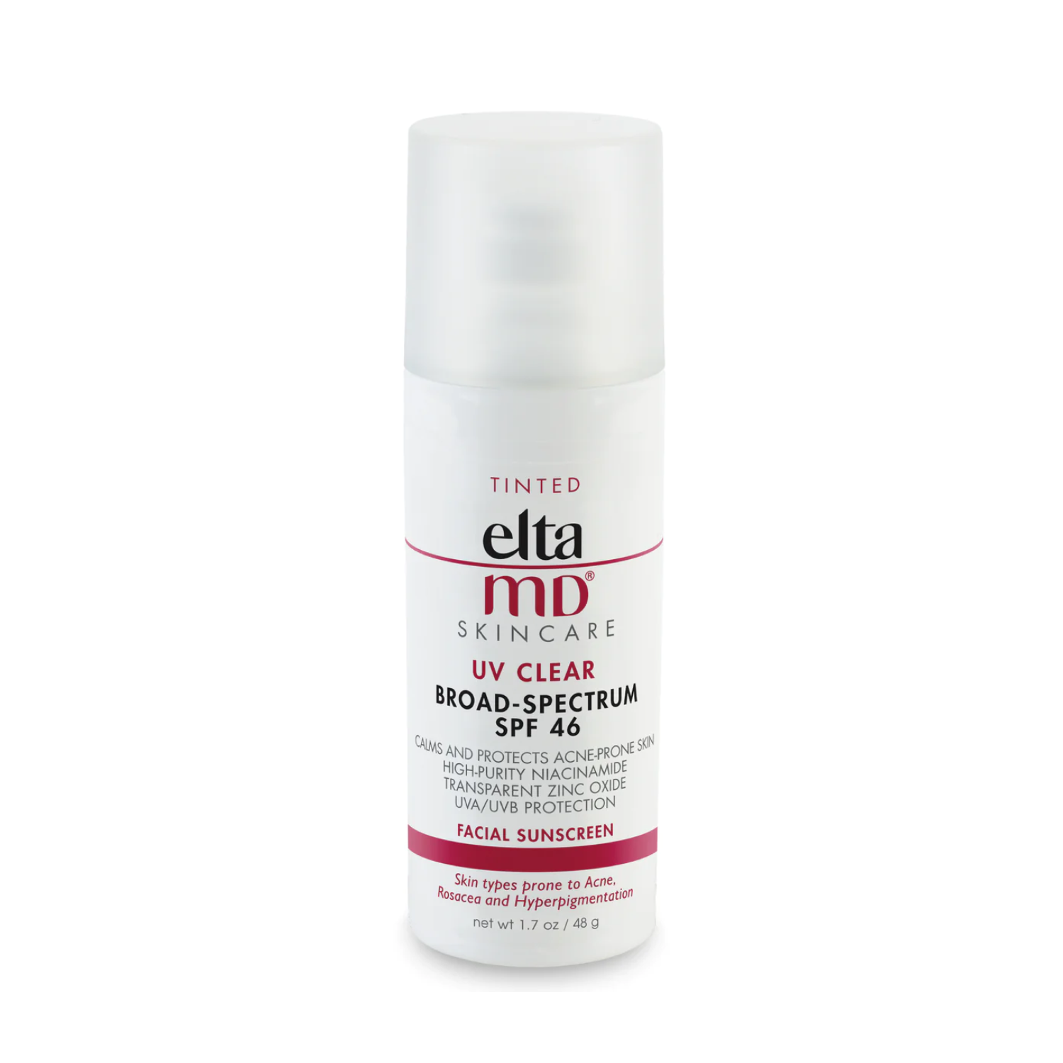 EltaMD UV Clear Facial Sunscreen SPF 46 - Tinted by EltaMD for Unisex - 1.7 oz Sunscreen