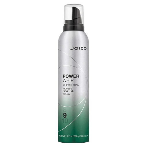 Joico Power Whip Whipped Foam Mousse 10.2 oz | Hold 9 | Firm & Flexible Hold | Thermal Protection & Boost Shine