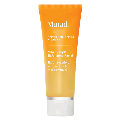 Murad Vita-C Triple Exfoliating Facial 2.7 oz | Exfoliating Facial Scrub with Antioxidant Gold Stabilized Vitamin C | Smoothing & Brightening | Environmental Shield