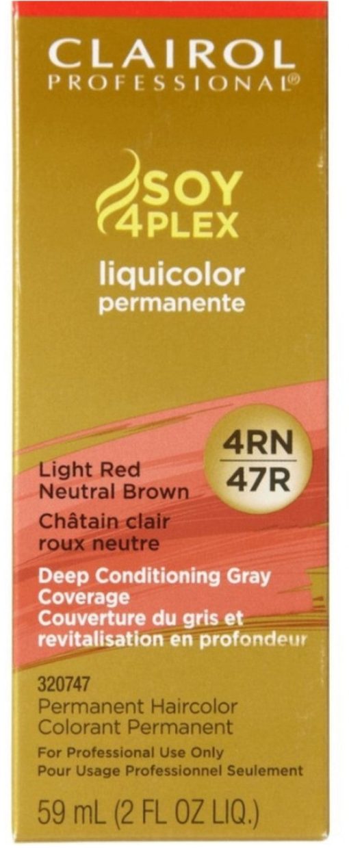 47R Red Ginger - Clairol Soy 4Plex Liquicolor Permanente 2 Oz