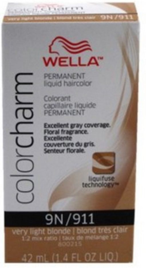 911 Very Lit Bld - Wella Color Charm Permanent Liquid Haircolor 1.4 Oz