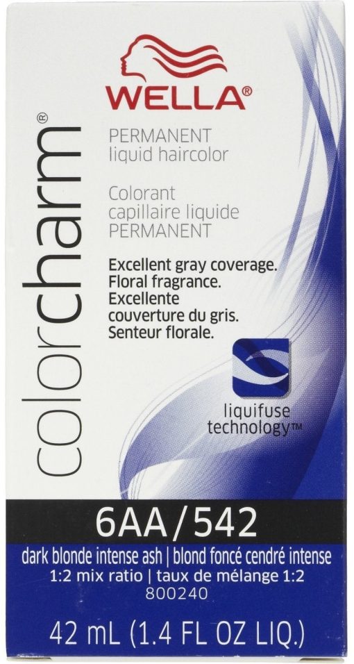 542 Ash Blond - Wella Color Charm Permanent Liquid Haircolor 1.4 Oz