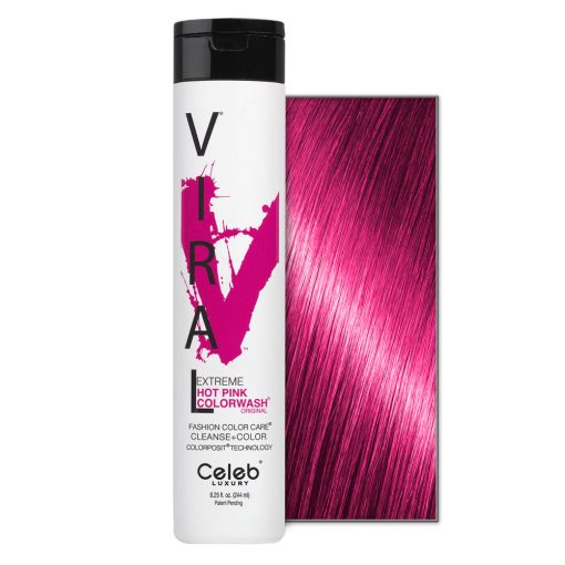 Celeb Luxury Viral Extreme Colorwash Hot Pink Shampoo 8.25 oz