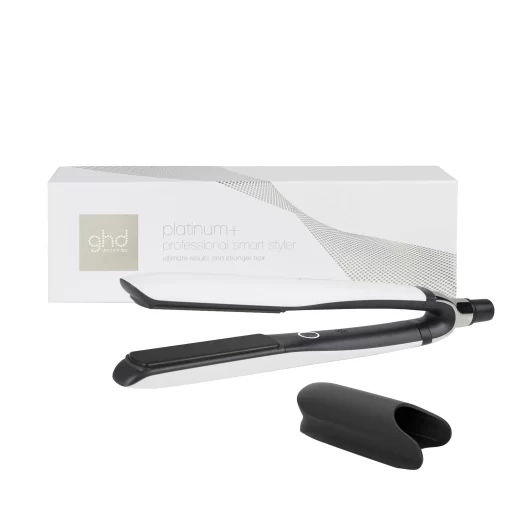 ghd Platinum+ Styler - 1″ Flat Iron, Professional Performance Hair Styler, Ceramic Flat Iron, Hair Straightener, White