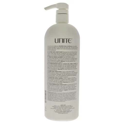 Blonda Condition Toning by Unite for Unisex - 33.8 oz Conditioner