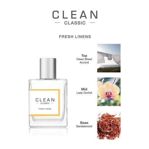 Fresh Linens By Clean - 2.1 Oz EDP Spray