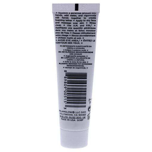 Supercleanse Clearing Cream-to-Foam Cleanser by Glamglow for Unisex - 0.5 oz Cleanser