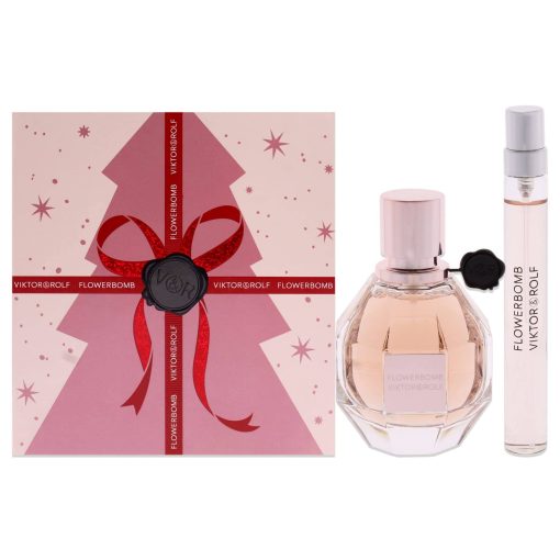 Flowerbomb by Viktor and Rolf for Women 2 Pc Gift Set 1.7oz EDP Spray, 10ml EDP Spray