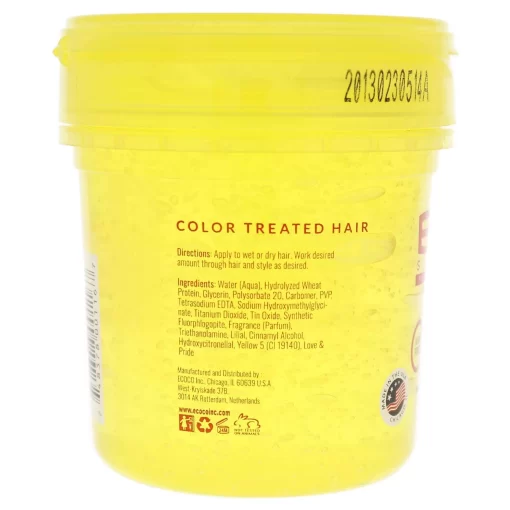 Eco Style Gel - Colored Hair by Ecoco for Unisex - 8 oz Gel