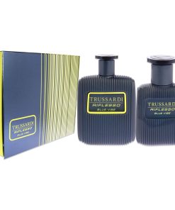 Riflesso Blue Vibe by Trussardi for Men - 2 Pc Gift Set 3.4 oz EDT Spray, 1oz EDT Spray