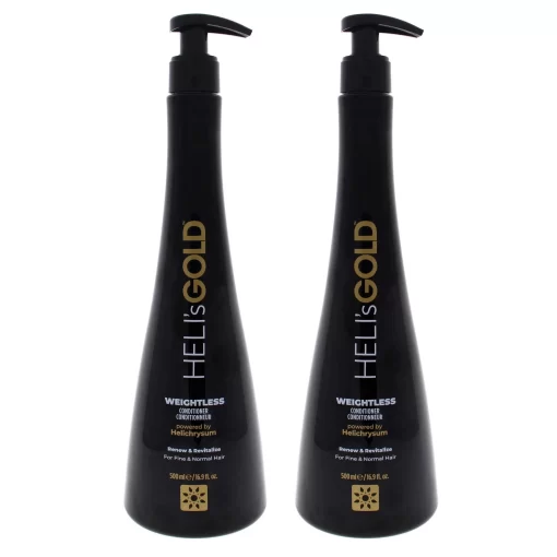 Weightless Conditioner by Helis Gold for Unisex - 16.9 oz Conditioner - Pack of 2