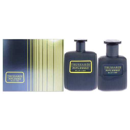 Riflesso Blue Vibe by Trussardi for Men - 2 Pc Gift Set 3.4 oz EDT Spray, 1oz EDT Spray