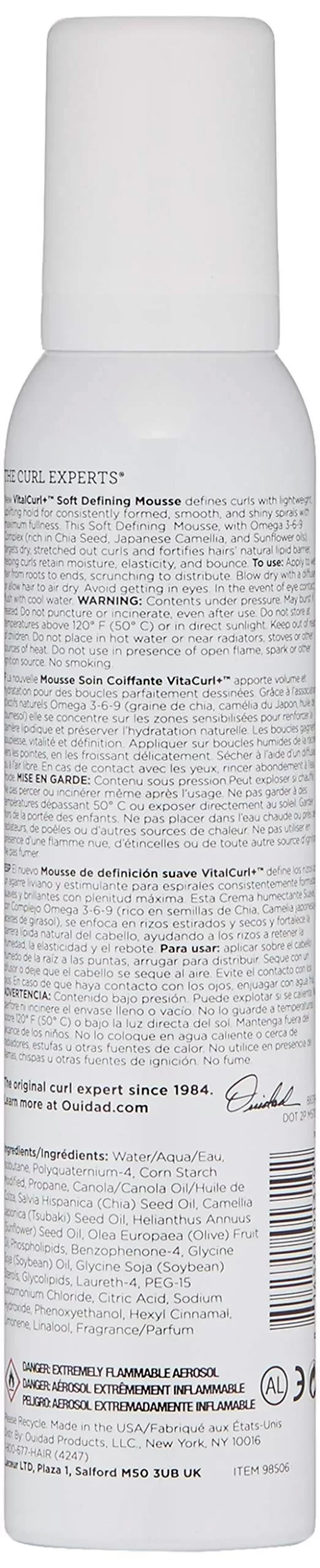 VitalCurl Plus Soft Defining Mousse by Ouidad for Unisex - 5.7 oz Mousse