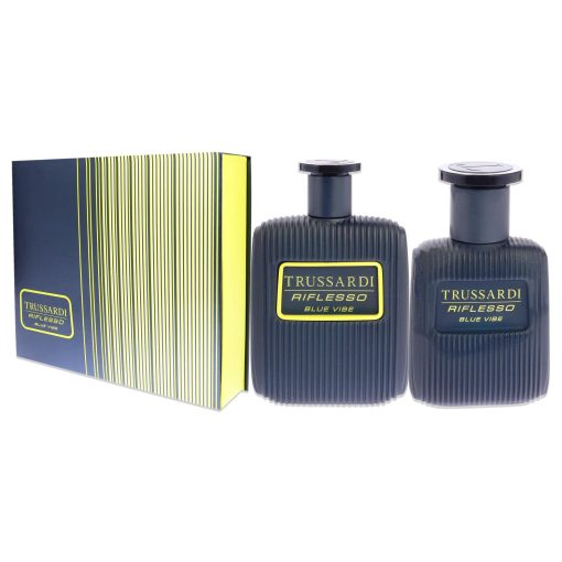 Riflesso Blue Vibe by Trussardi for Men - 2 Pc Gift Set 3.4 oz EDT Spray, 1oz EDT Spray