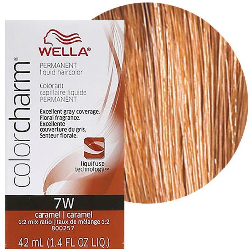 7W Caramel - Wella Color Charm Permanent Liquid Haircolor 1.4 Oz