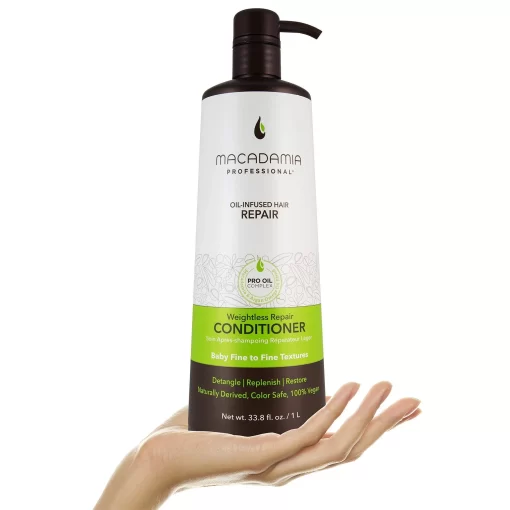 Weightless Moisture Conditioner by Macadamia Oil for Unisex - 33.8 oz Conditioner